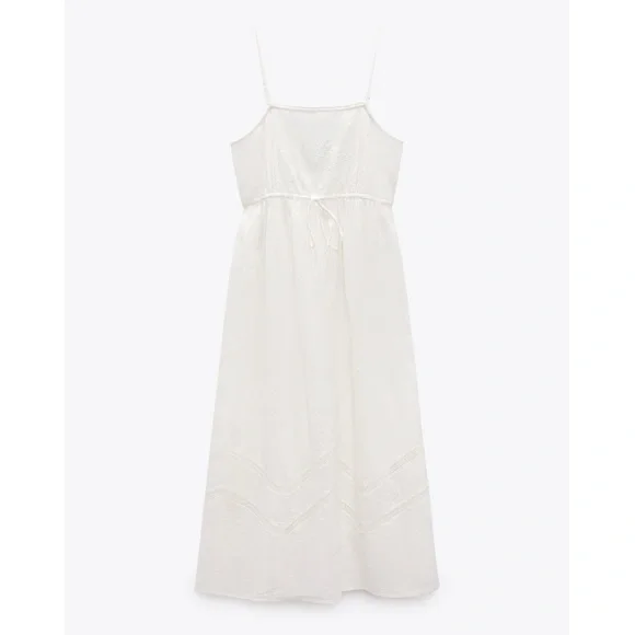 Zara White Midi Dress - Picture 5 of 8